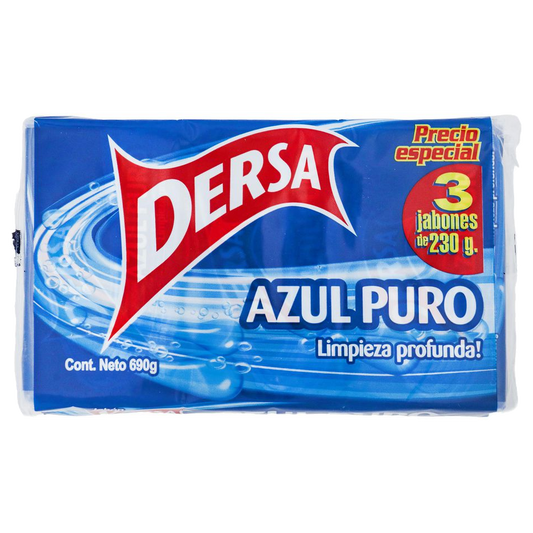 Jabón Dersa Azul Puro x 230 grs