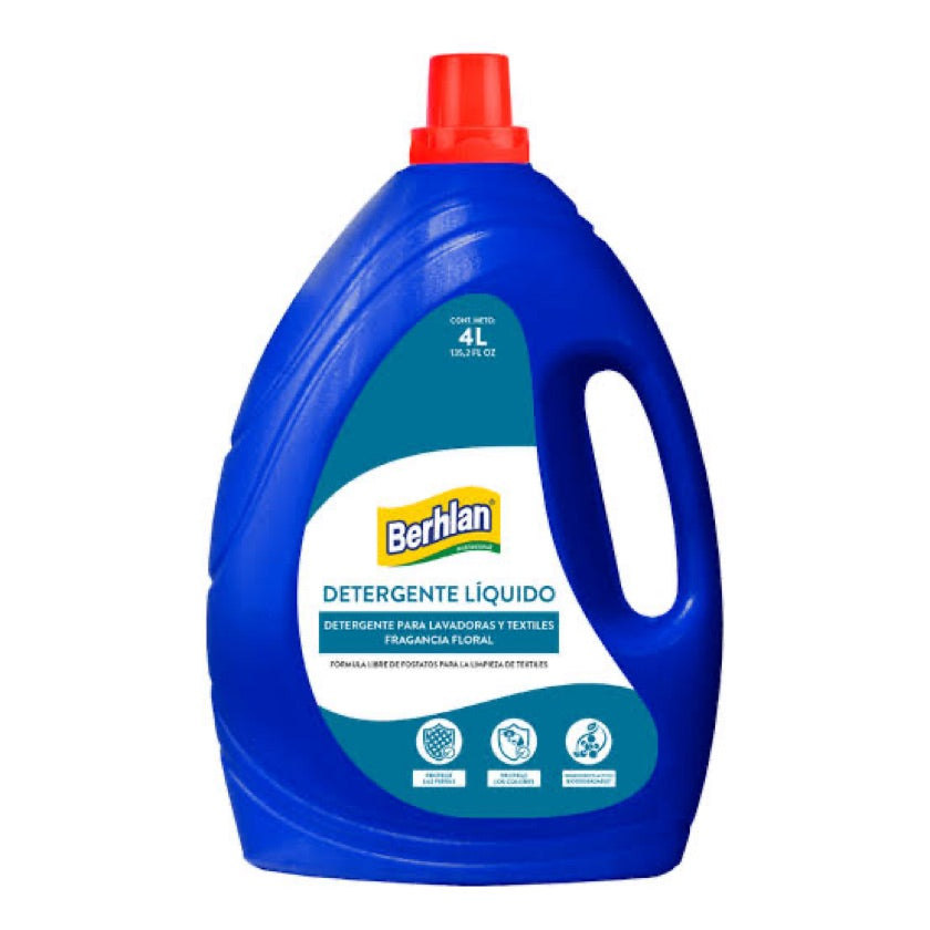 Detergente Líquido para Lavadora Fragancia: Floral x 4000 ML