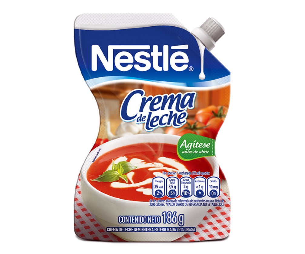Crema de Leche DOY PACK x 186 gramos