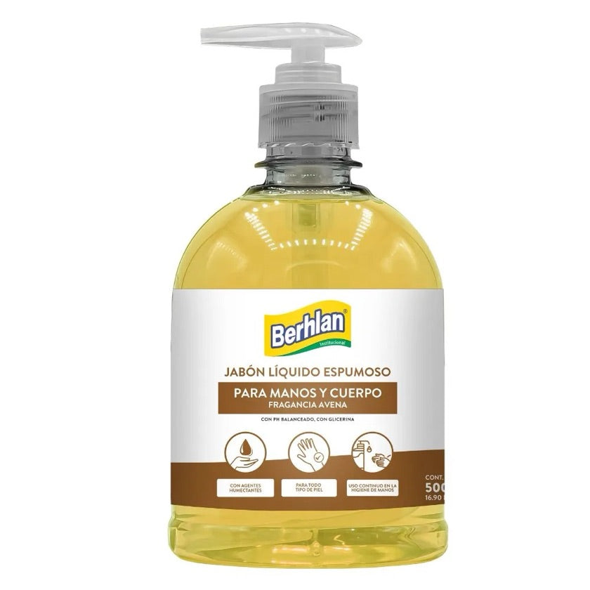 Jabón líquido Antibacterial Fragancia: Avena x 500 ML