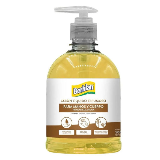 Jabón líquido Antibacterial Fragancia: Avena x 500 ML