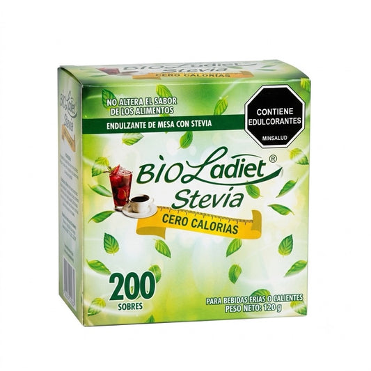 Endulzante Bioladiet Stevia Display x 200 sobres