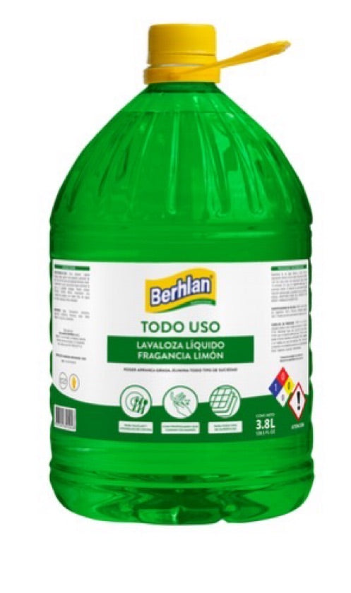 Detergente Lavaloza Limón X 3800 ML