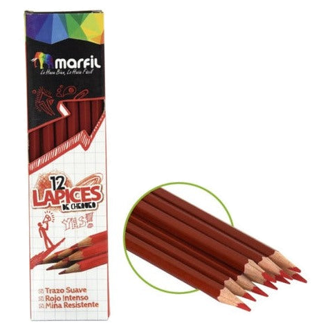 Lapiz Rojo Chequeo Marfil