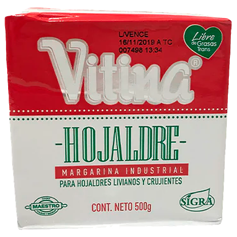 Margarina Vitina Hojaldre Tc 500 Gm