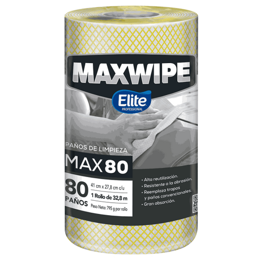 Maxwipe 80 Amarillo x80 Paños