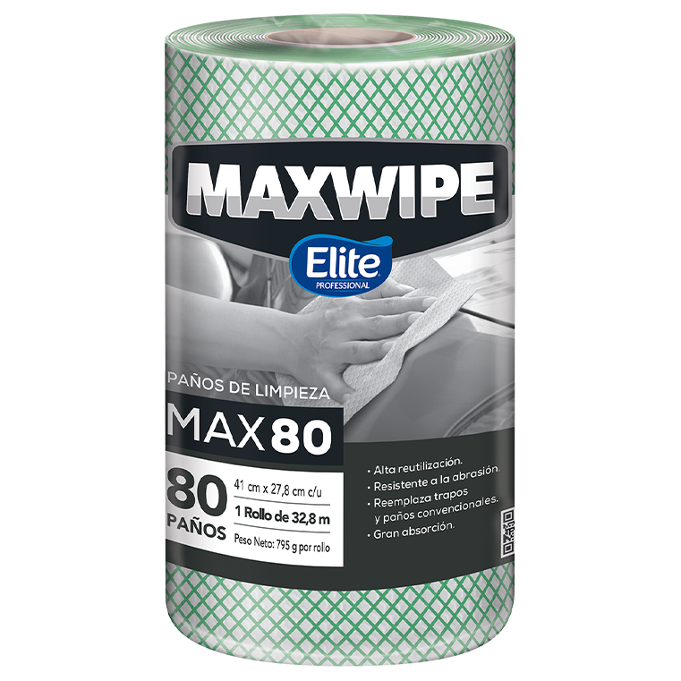 Maxwipe 80 Verde x80 Paños