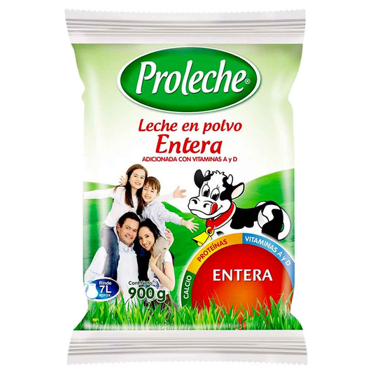 Of Leche Entera Proleche x900 gr Pague 12 Lleve 13