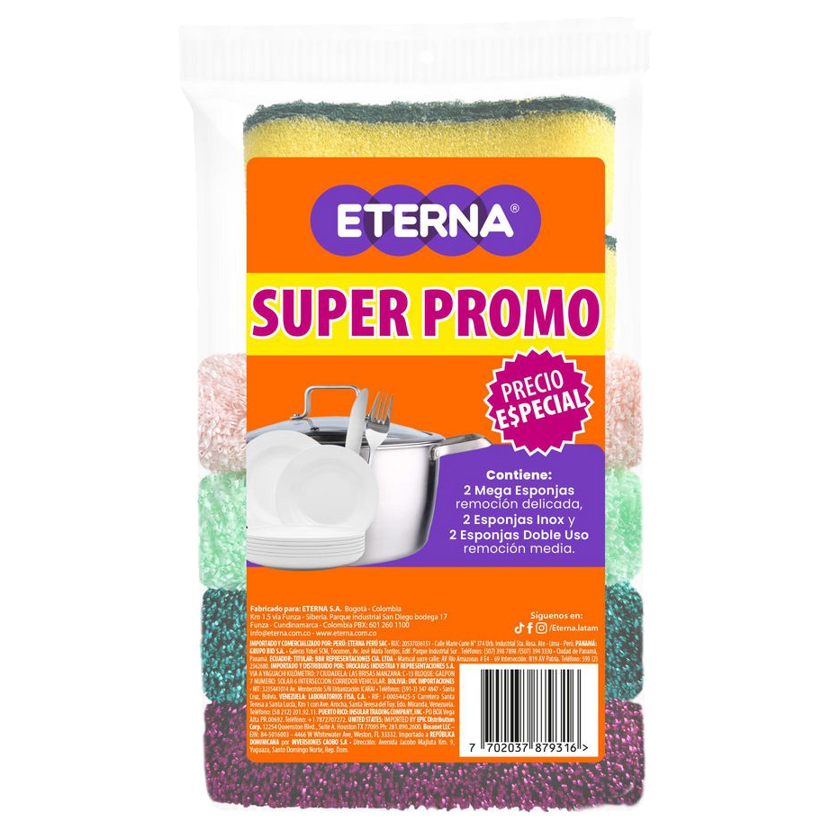 Of Pack Esponja Eterna x 6