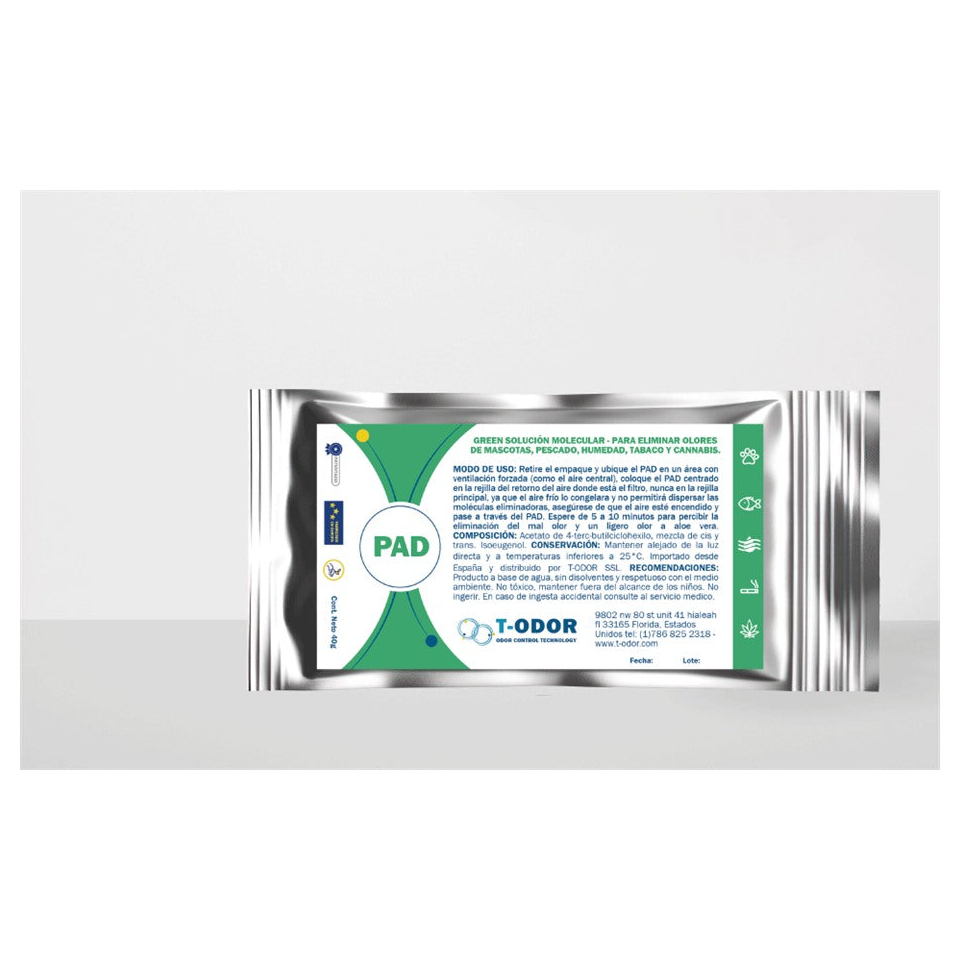 Pad Green 40 gr Estándar Solución Molecular III para limpieza profesional