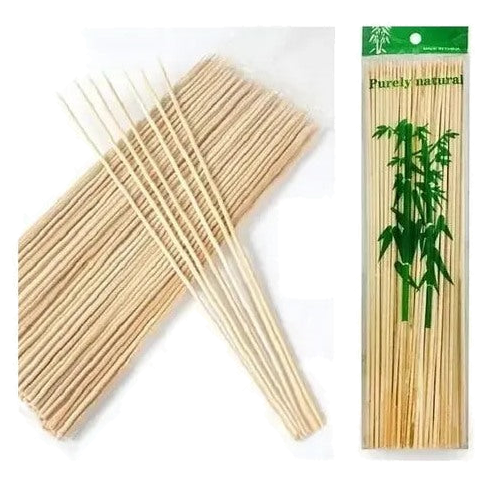 Palito Brocheta Bambu 30 cm x3mm x100