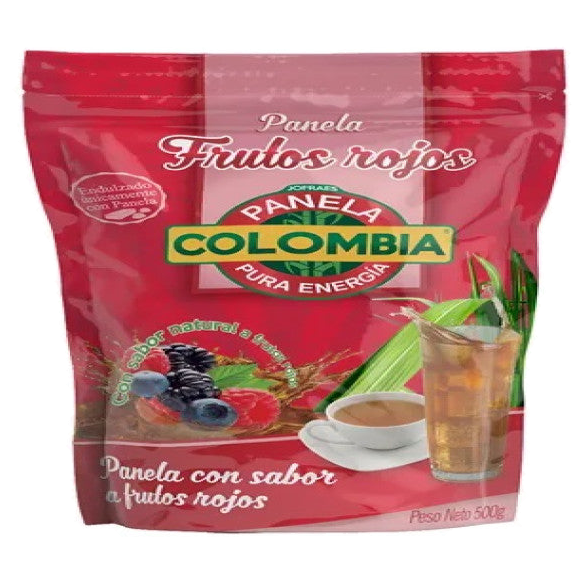 Panela granulada frutos rojos 500g marca Horeca Center