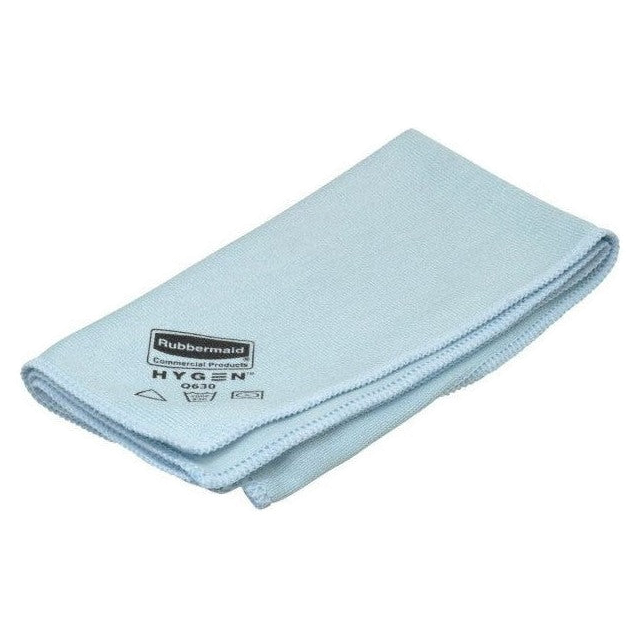 Paño microfibra azul para limpieza de vidrios uso profesional