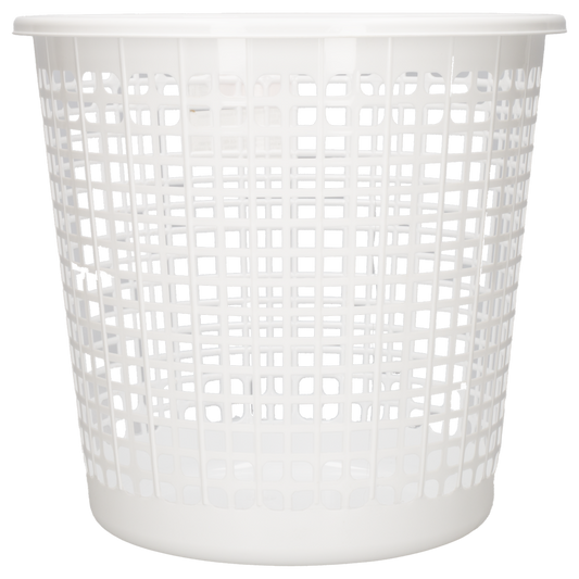 Papelera Acanalada/9 L/blanco