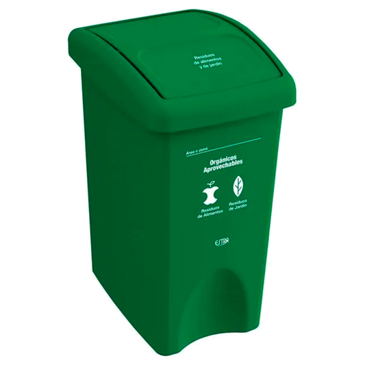Papelera T/vaiv.35 lt Verde