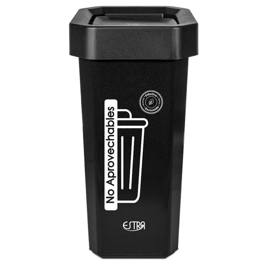 Papelera Vaiven 26 L Negro-iml-metalizado