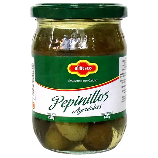 Pepinillo Agr/entero x250 gr Alfresco