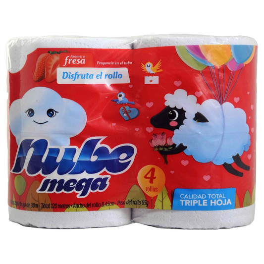 Papel Higiénico Blanco Eco Nube Max Doble Hoja x1x12x27 mts