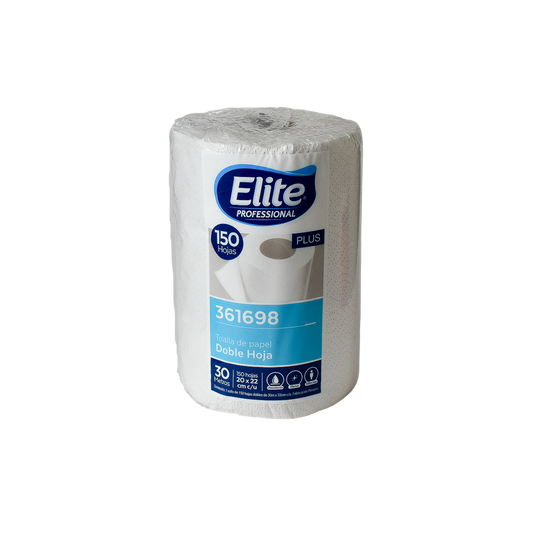 Papel Higiénico Elite Rollo Doble Hoja Blanco x1/30 24.5 mts