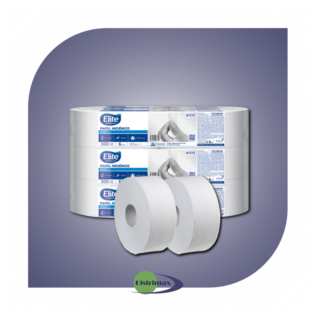 Papel higiénico jumbo extra blanco triple hoja 170 metros Horeca Center