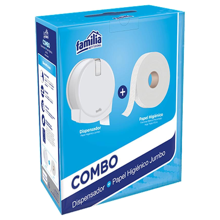 Papel Higiénico Jumbo Famimax Blanco 4 Rollos x170 mt