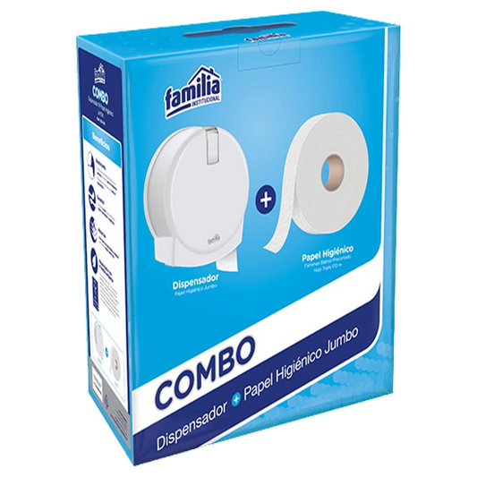 Papel Higiénico Jumbo Famimax Blanco 4 Rollos x170 mt