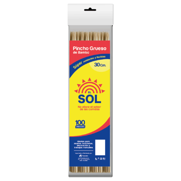 Pinchuzo grueso 30 cm marca Mio, desechable para servicio de alimentos