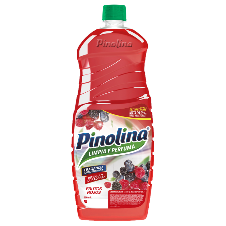 Pinolina Canela 960 ml, químico de limpieza institucional para hoteles y restaurantes