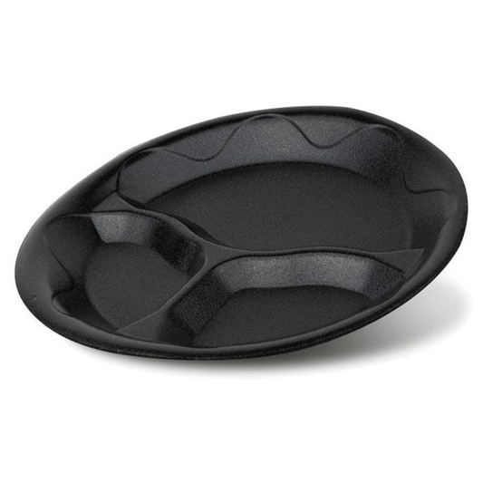 Plato 26 cm 3/d Wave Negro