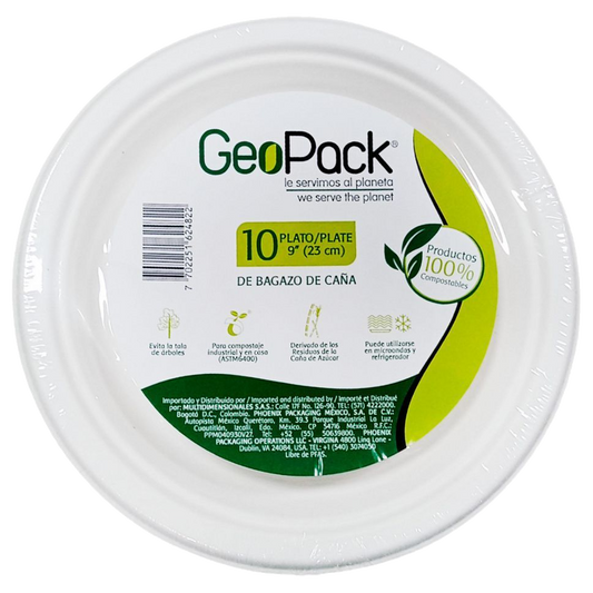 Plato 9 Pulg.(23 Cm) Geopack