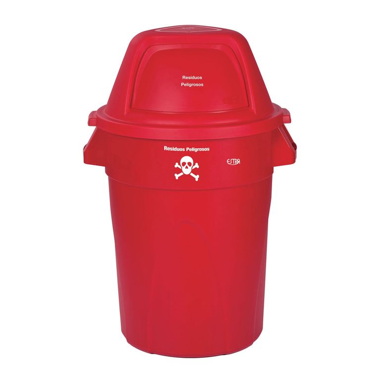 Contenedor Elite/121 L/rojo-residuos Peligrosos