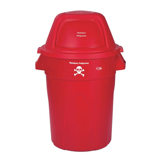 Contenedor Elite/121 L/rojo-residuos Peligrosos