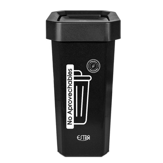 Papelera Vaiven 26 L Negro-iml-metalizado