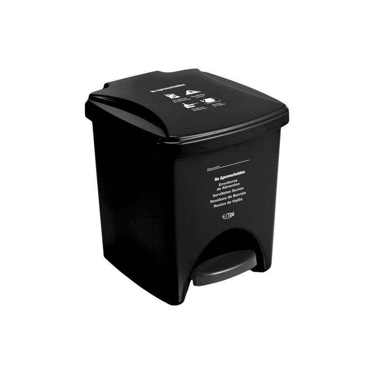 Papelera Pedal Mr 20 L Negro-no Aprovechable R4