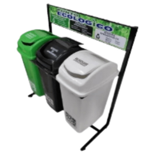 Punto Ecológico 35 Ltisla Blanco-verde-negro