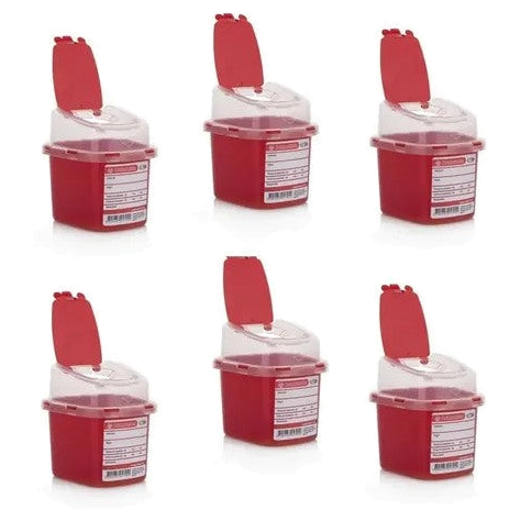 Recipiente Residuos Corto Punzantes/0.5 L/rojo