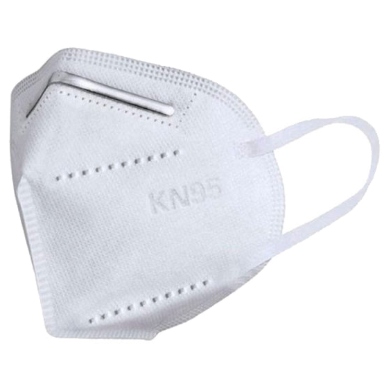 Respirador desechable KN95 paquete x5 para protección en cocinas y restaurantes