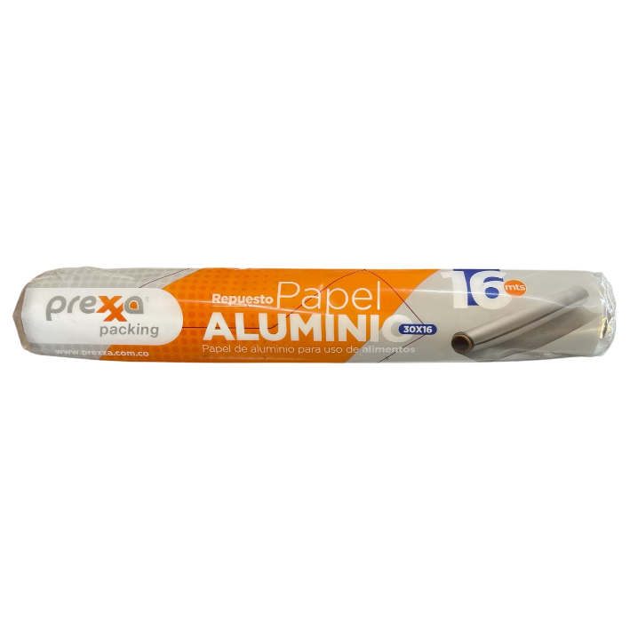 Rollo de aluminio Prexxa 300 metros para cocina profesional