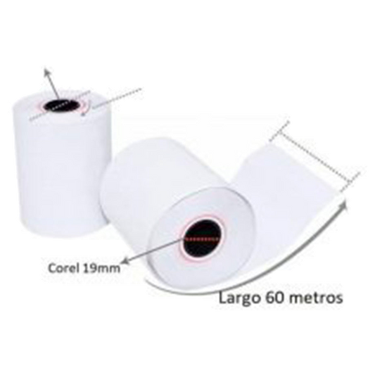Rollo Térmico 80mm x 60 mts