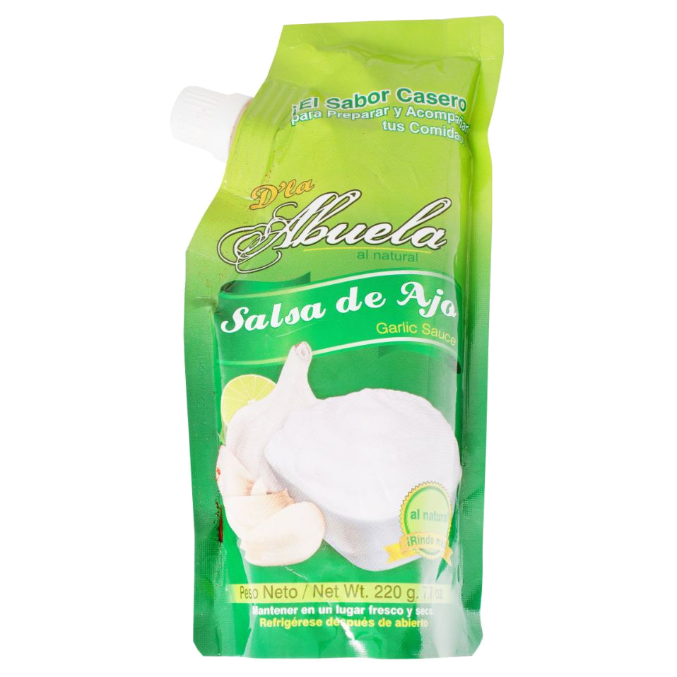 Salsa de Ajo Tradicional la Abuela presentación 220 gramos