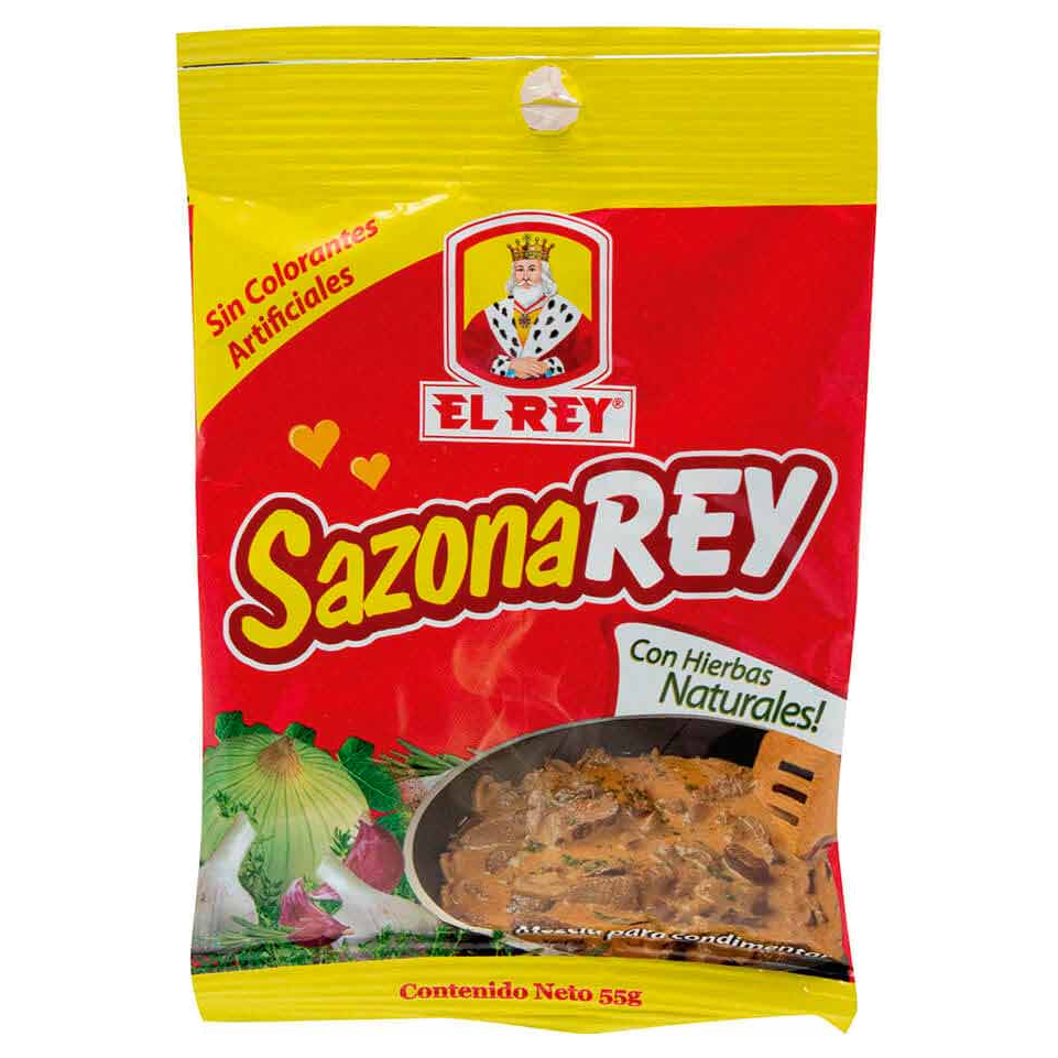 Sazonarey 55 g marca Rey, sazón para cocinas profesionales