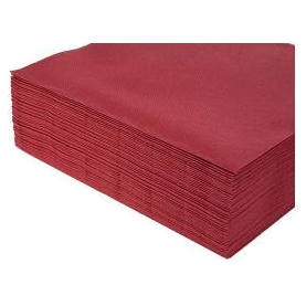 Servilleta Bicolor Burdeos Cubo 40x40