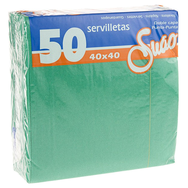 Servilleta Punta Verde 40x40 caja x 40 unidades para uso institucional