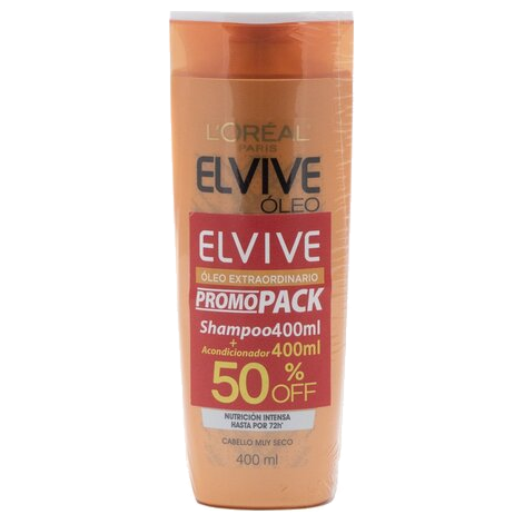 Shampoo/acondic. Elvive Oleo Extraord. Rizos x400 ml