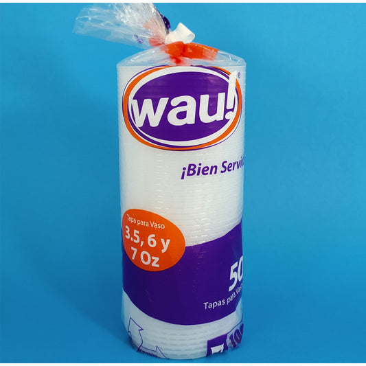 Tapa Vaso 3.5-6-7 oz Wau