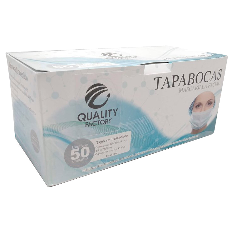 Tapabocas XAX marca profesional para manipulación de alimentos y servicios