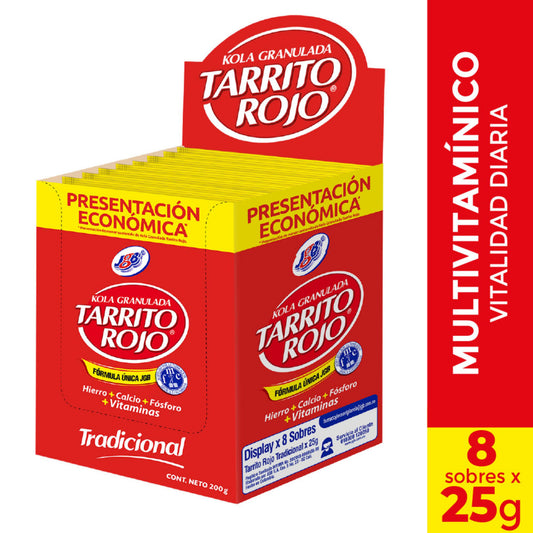 Tarrito Rojo Sobre x25g Disp x8