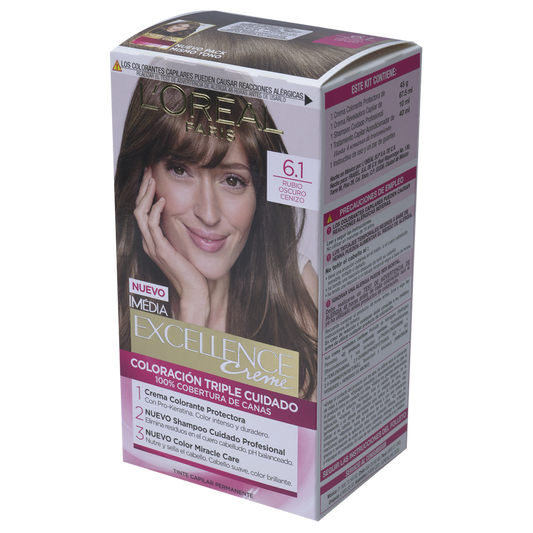Tinte P/cabello Excellance Tono #6 Dobletubo