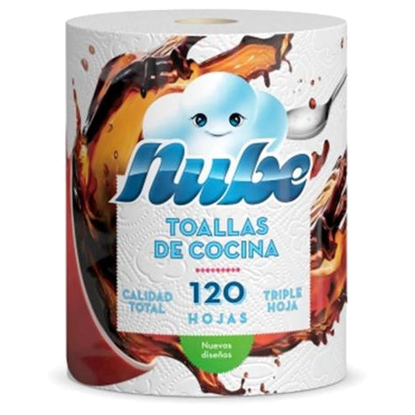 Toalla Cocina Blanco Std Nube 3hx1x120h