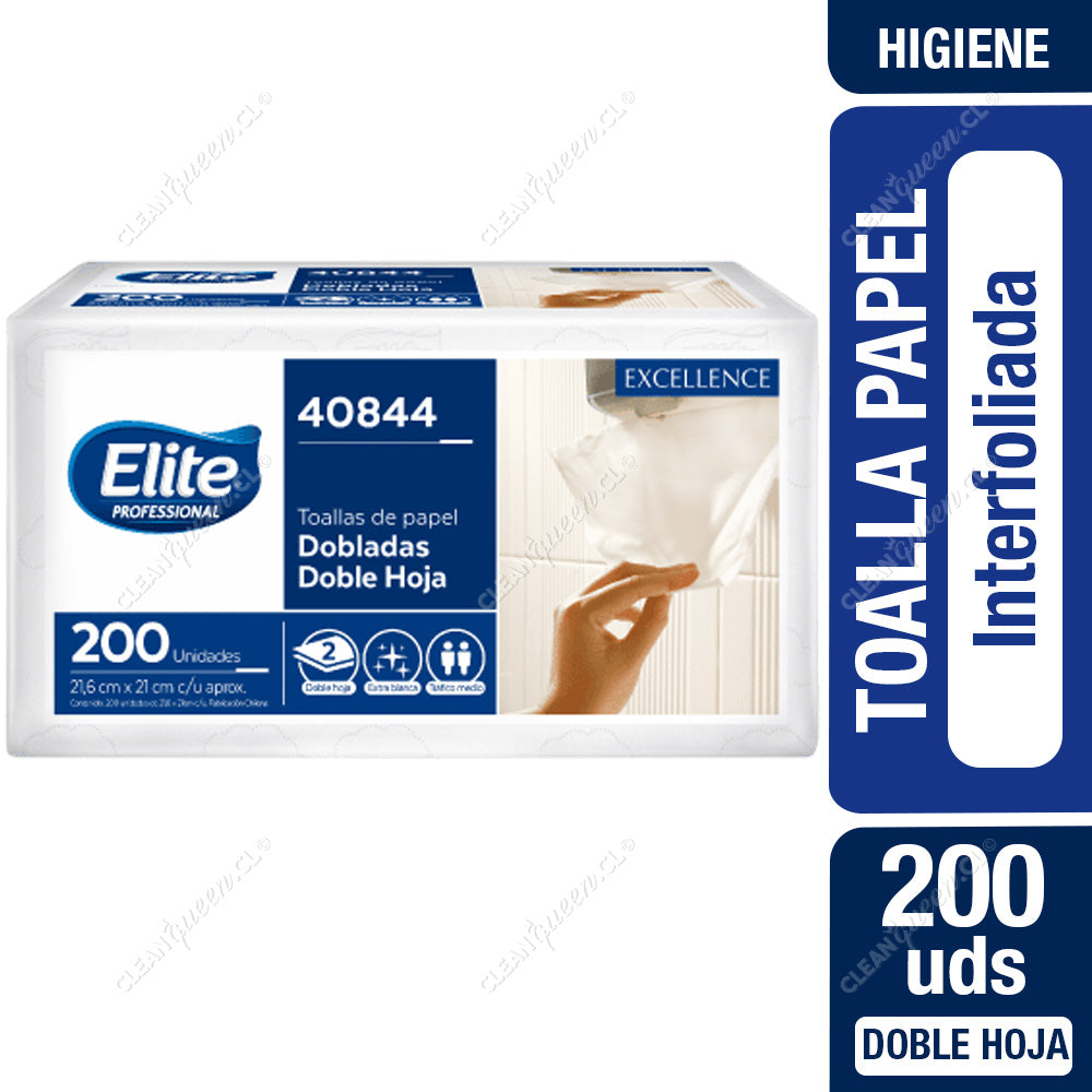 Toalla interfold doble hoja natural x150, caja master x24 unidades